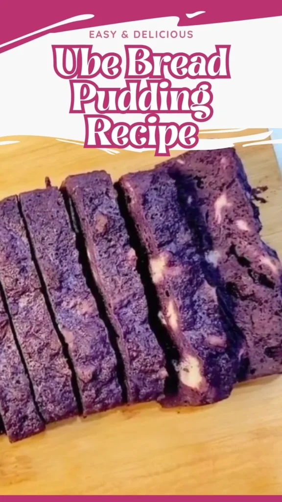 Copycat Ube Bread Pudding