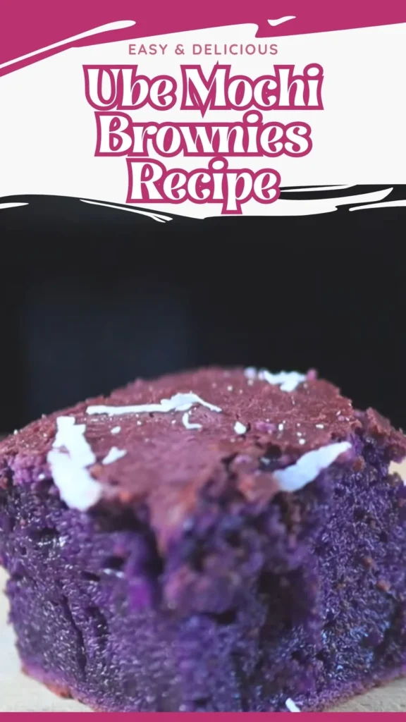 Copycat Ube Mochi Brownies