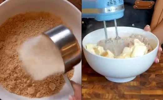 Cream in the butter