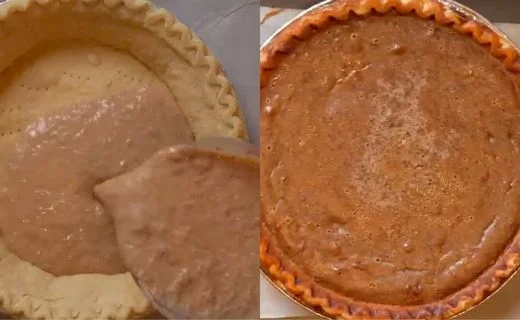 Fill the crusts and bake