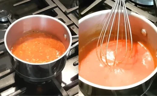 Heat the sauce