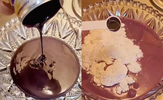 Mix the wet and dry ingredients