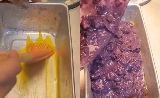 Prepare the loaf pan