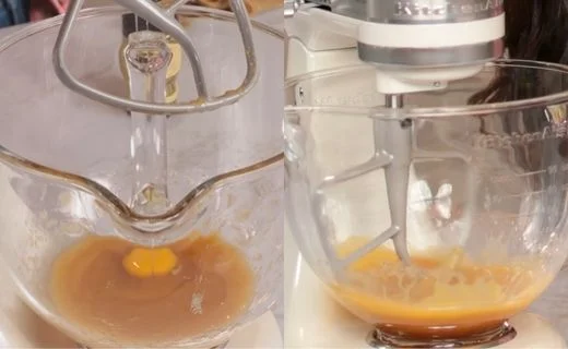 Add egg and vanilla