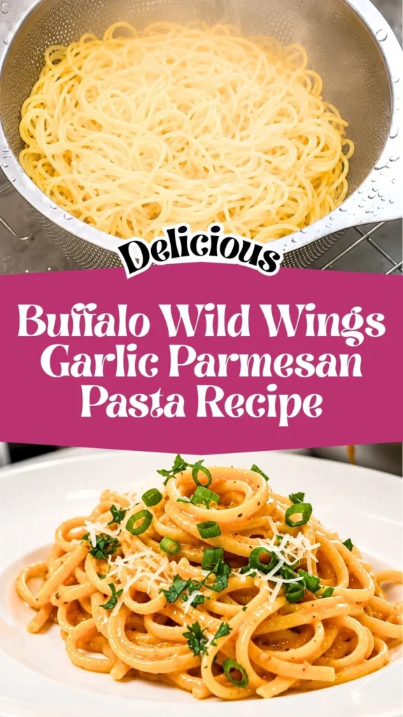 Buffalo Wild Wings Garlic Parmesan Pasta
