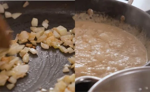 Build the cream sauce