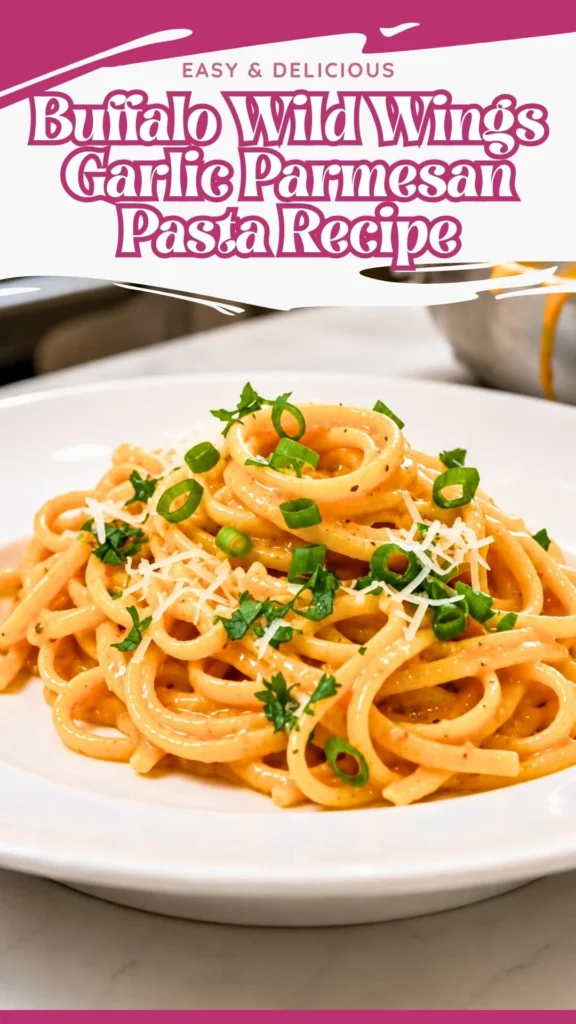 Copycat Buffalo Wild Wings Garlic Parmesan Pasta