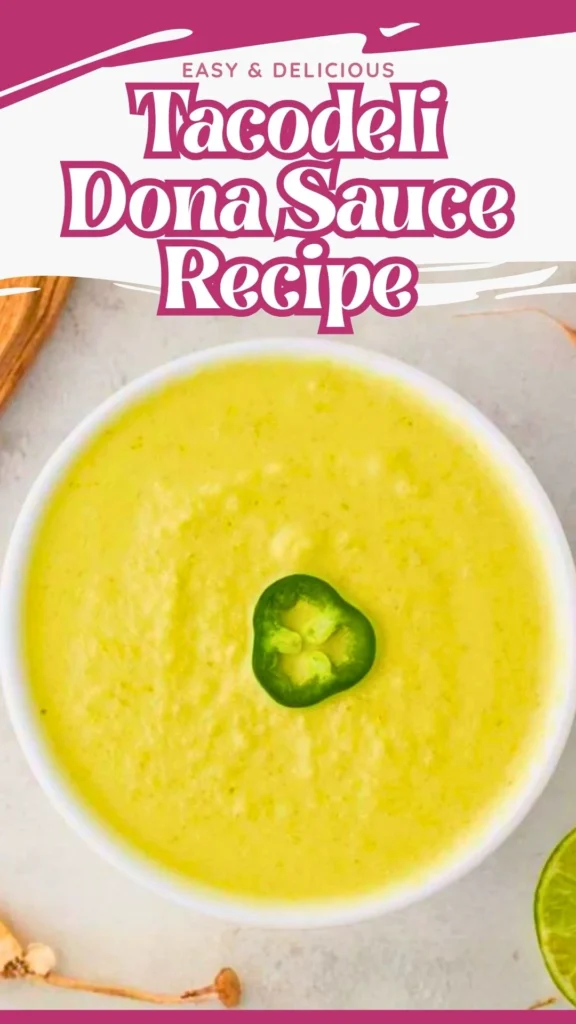Copycat Tacodeli Dona Sauce Recipe