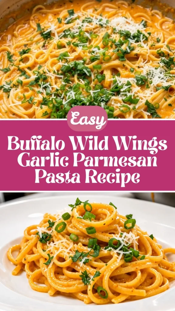 Easy Buffalo Wild Wings Garlic Parmesan Pasta
