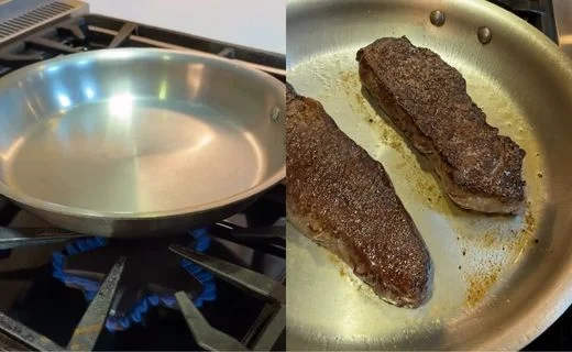 Heat the pan