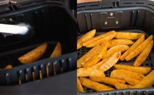 Load the air fryer basket