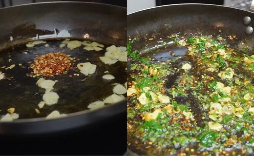 Make the garlic chili oil