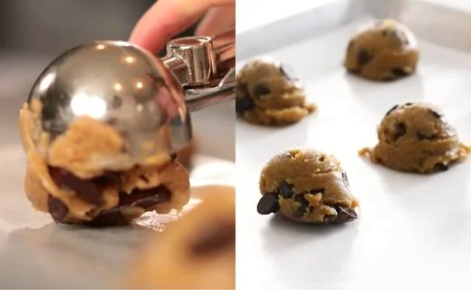 Scoop onto the baking sheet