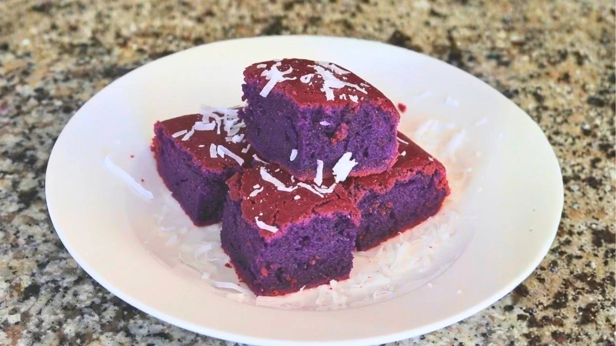 Ube Mochi Brownies Recipe